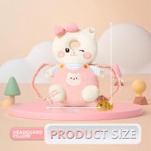 Baby Headguard Backpack Cat Art.217756 Рюкзак-наголовник для младенцев, регулируемый, для детей от 5 до 24 месяцев