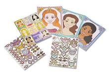 Melissa&Doug Face Princess Art.19433 līmējamo uzlīmju komplekts