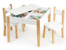 Ecotoys puidust laua, toolide komplekt