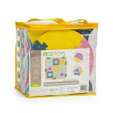 Eco Toys Art.0121  Paklājiņš-puzle ar sieniņām  121,5 x 121,5 cm, 25 d.
