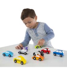 Melissa&Doug Car Set Art.13178 Набор деревянных машинок