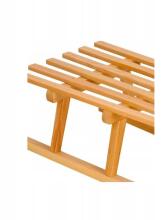 Bebe Basic Wood Sledge Art.SAN002 Bērnu ragavas no dabīga koka (būks) , īpaši izturīgi,90cm