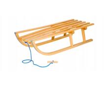 Bebe Basic Wood Sledge Art.SAN002 Bērnu ragavas no dabīga koka (būks) , īpaši izturīgi,90cm