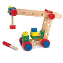 Melissa&Doug Construction Set Art.15151  Koka konstruktors