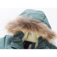 Sky Kids Winter Coat Art.9443 Black Silta ziemas termo jaka ar naturālu kažokādu
