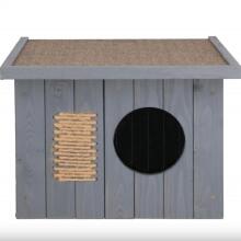Kaķu māja Springos CH001 pelēka