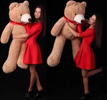 Teddy Bear Plush Toys Art.222073 Mīkstā rotaļlieta Lācis,130cm