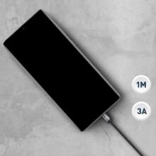 Tellur Minimalist USB to Type-C Cable 3A 1m Black