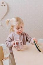Baby Only Silicone Ball Art.BO-860.862.007.50 Old Pink silikona zobgrauznis bumba, 0+,