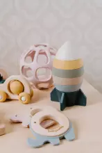 Baby Only Silicone Ball Art.BO-860.862.007.50 Old Pink silikona zobgrauznis bumba, 0+,