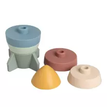 Baby Only Stacking Tower Art.BO-860.859.805.50 Opal silikona tornis, raķete