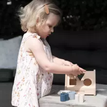 Baby Only Puzzle Box Art.BO-860.863.800.50 Earth koka formu šķirošanas rotaļlieta, māja, 10+