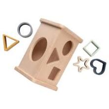 Baby Only Puzzle Box Art.BO-860.863.800.50 Earth koka formu šķirošanas rotaļlieta, māja, 10+