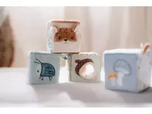 Little Dutch Soft Activity Cube Forest Friends Art.8916  Mīkstais attīstošais klucis,4 gab