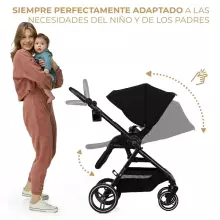 KinderKraft Yoxi 2 in1 Art.KSYOXI00BLK2000 Pure Black Universālie rati 2 in1