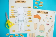 Tutufamily Body  Art.223055 Рабочие листы для печати Тело человека