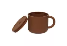 La bebe™ Snack Cup Silicone  Art.708-007-00092 Caramel Silikona konteiners ar vāku Click Lock.
