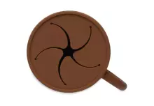 La bebe™ Snack Cup Silicone  Art.708-007-00092 Caramel Silikona konteiners ar vāku Click Lock.