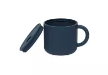 La bebe™ Snack Cup Silicone  Art.708-007-66035 Jeans Blue Silikona konteiners ar vāku Click Lock.