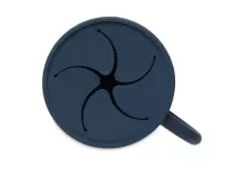 La bebe™ Snack Cup Silicone  Art.708-007-66035 Jeans Blue Silikona konteiners ar vāku Click Lock.