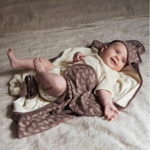 La bebe™ Bathcape  Art.534-836-66027  Meadow Chestnut  Bērnu dvielis ar kapuci 75x75 cm