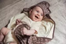 La bebe™ Bathcape  Art.534-836-66027  Meadow Chestnut  Bērnu dvielis ar kapuci 75x75 cm