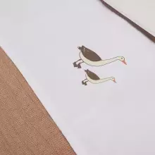 La bebe™ Jersey Cradle Sheet Art.008-511-66099 Goose