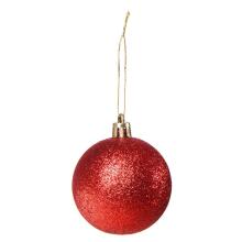 Christmas baubles Springos CA0122 100 pcs. holiday decoration set 6/4/3 cm red