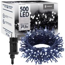 Новогодние гирлянды Springos CL0543, 500 LED, холодный белый + холодный белый flash, 27,5 м