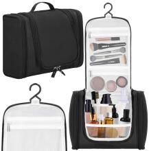 Travel organizer for cosmetics Springos HA7490 24x21x10 cm cosmetic bag, make-up artist bag black