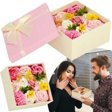 Коробка из 15 мыльных цветов Springos HA7446 Цветочная коробка