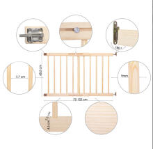 Bebe Basic Art.223410/SG005 Koka drošības vārti barjera, regulējami 72-122 cm