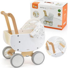 Viga Toys Doll Pram Art.44719 Koka ratiņi lellēm