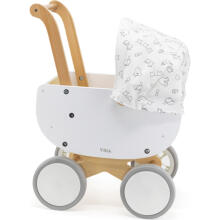 Viga Toys Doll Pram Art.44719 Koka ratiņi lellēm