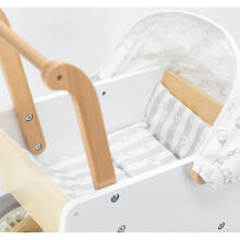 Viga Toys Doll Pram Art.44719 Koka ratiņi lellēm