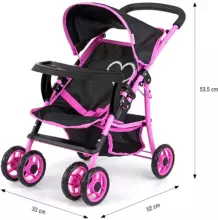 Milly Mally Kate Prestige Black Art.5520 Lelļu pastaigu rati