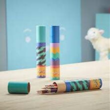 „Kids Krafts Majigg“ mediniai pieštukai „Tube Art.WD246“ spalvoti vaikų pieštukai patogioje 10 vnt. Pakuotėje.