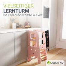 Wooden Learning Tower Art.224032 Pink koka bērnu kāpslītis/pakapiens [kāpslis]