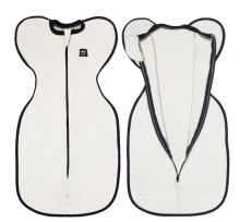 La Bebe™ NO Swaddle Up S Art.224710 White  Хлопковая пелёнка-спальный мешок для комфортного сна, пеленания S раз.