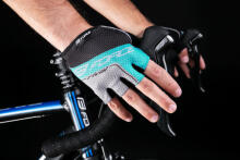 Велоперчатки FORCE RIVAL Black/Turquoise L