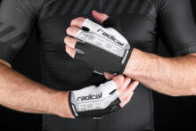 Велоперчатки Force Radical Black/White/Grey L