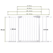 Drošības barjera Springos SG0001AB 118-127cm
