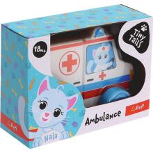 Trefl Magnetic Vehicle Ambulance Art.61787  Деревянная машинка Скорая помощь
