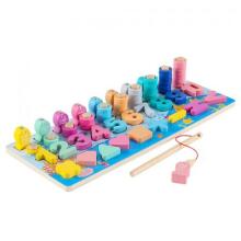 Smily Play Montessori 6 in 1  Art.SP84019 Деревянный пазл Монтессори