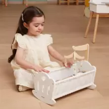 Viga Toys Doll Bed Art.44235 Koka gulta lellēm