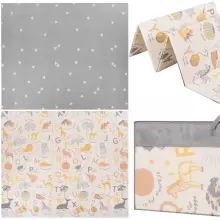 Двусторонний складной игровой коврик для детей Springos KM0019, 180x200 см, нескользящий