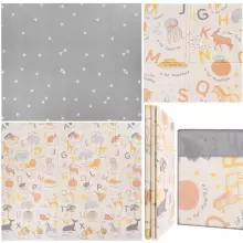 Двусторонний складной игровой коврик для детей Springos KM0019, 180x200 см, нескользящий