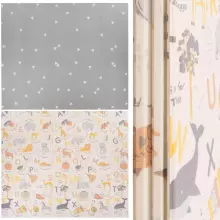 Двусторонний складной игровой коврик для детей Springos KM0019, 180x200 см, нескользящий