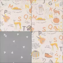 Двусторонний складной игровой коврик для детей Springos KM0019, 180x200 см, нескользящий