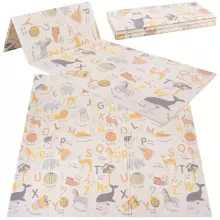Двусторонний складной игровой коврик для детей Springos KM0019, 180x200 см, нескользящий